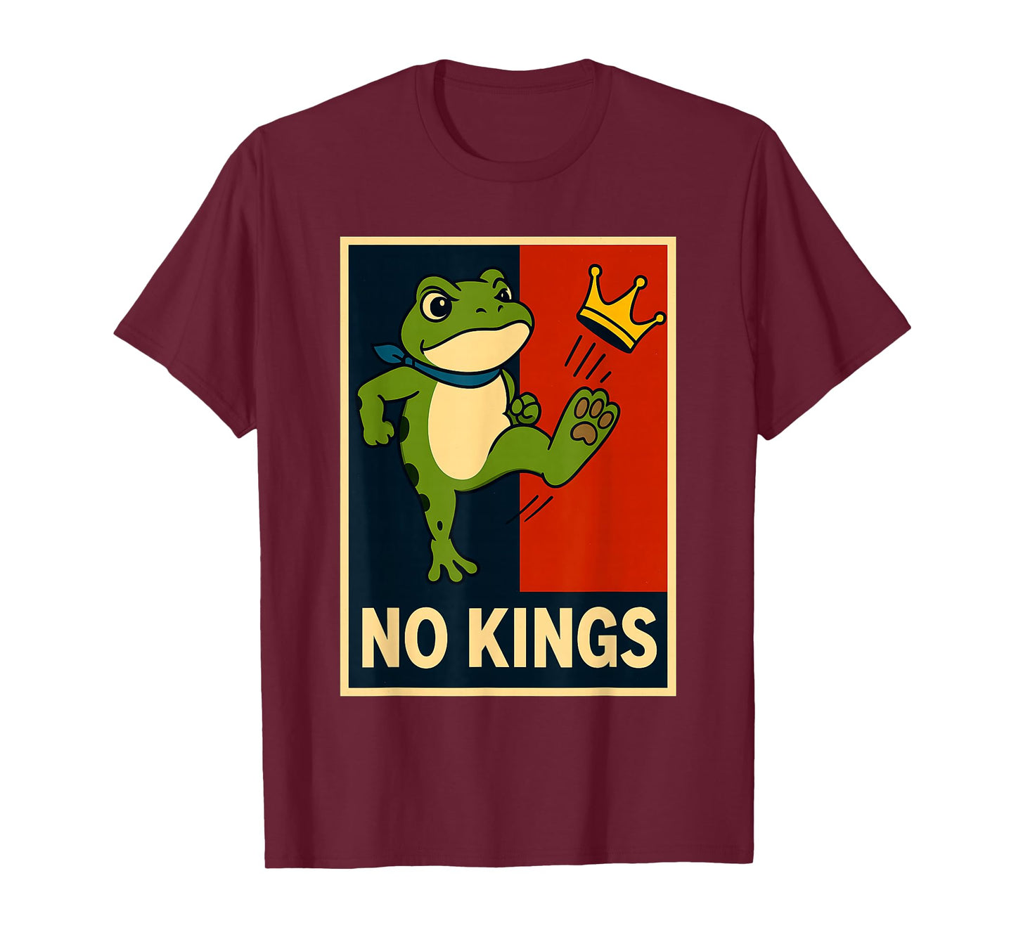 Frog No Kings Shirt Men Women No Kings in America T-Shirt