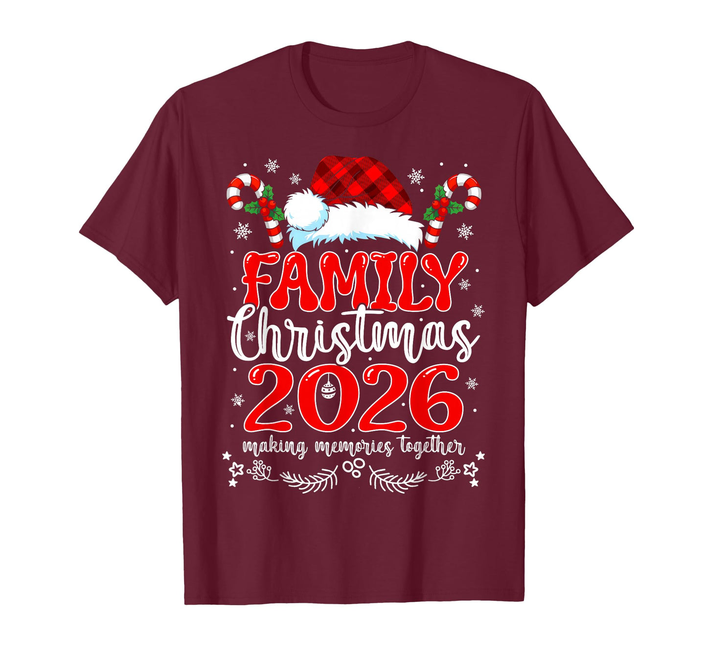 Matching Family Christmas 2026 Pajama Xmas Squad Funny T-Shirt