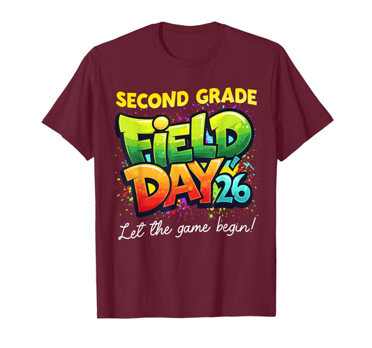 Field Day Second Grade Let The Games Begin Kids Boys Girls T-Shirt