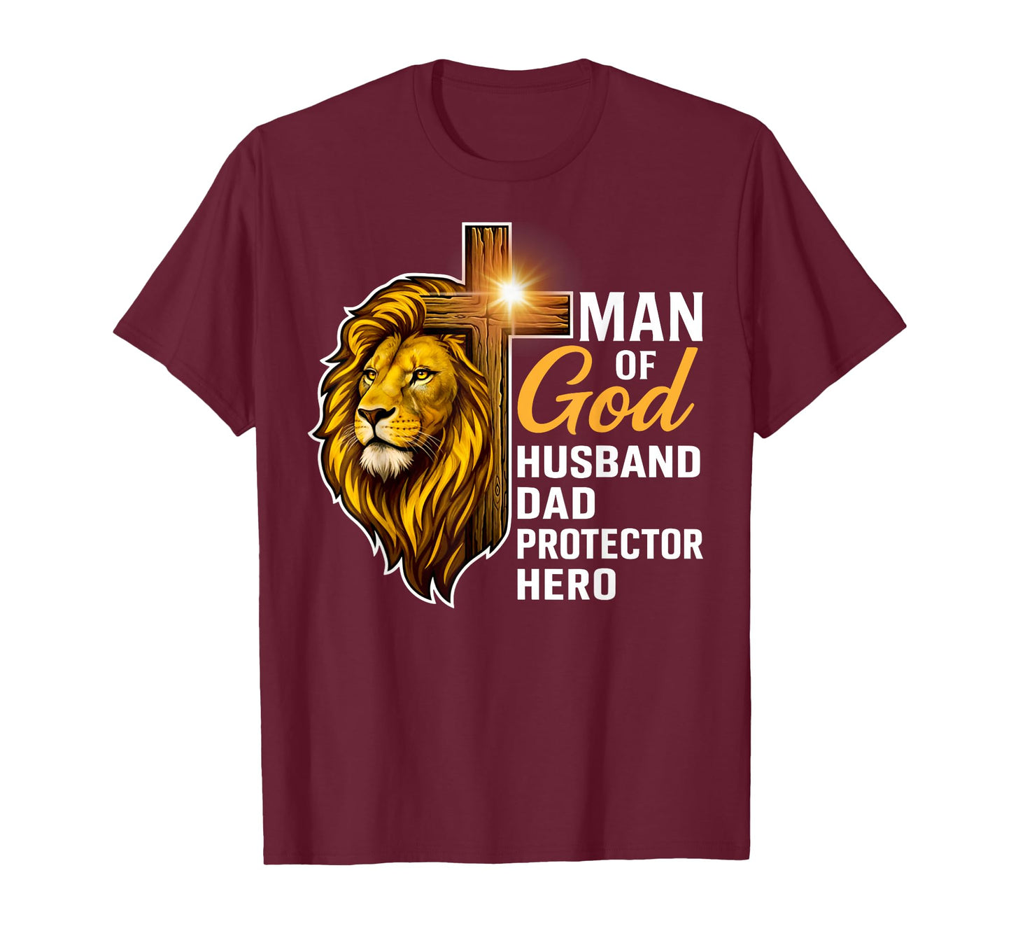 Man of God Lion of Judah Christian Faith T-Shirt