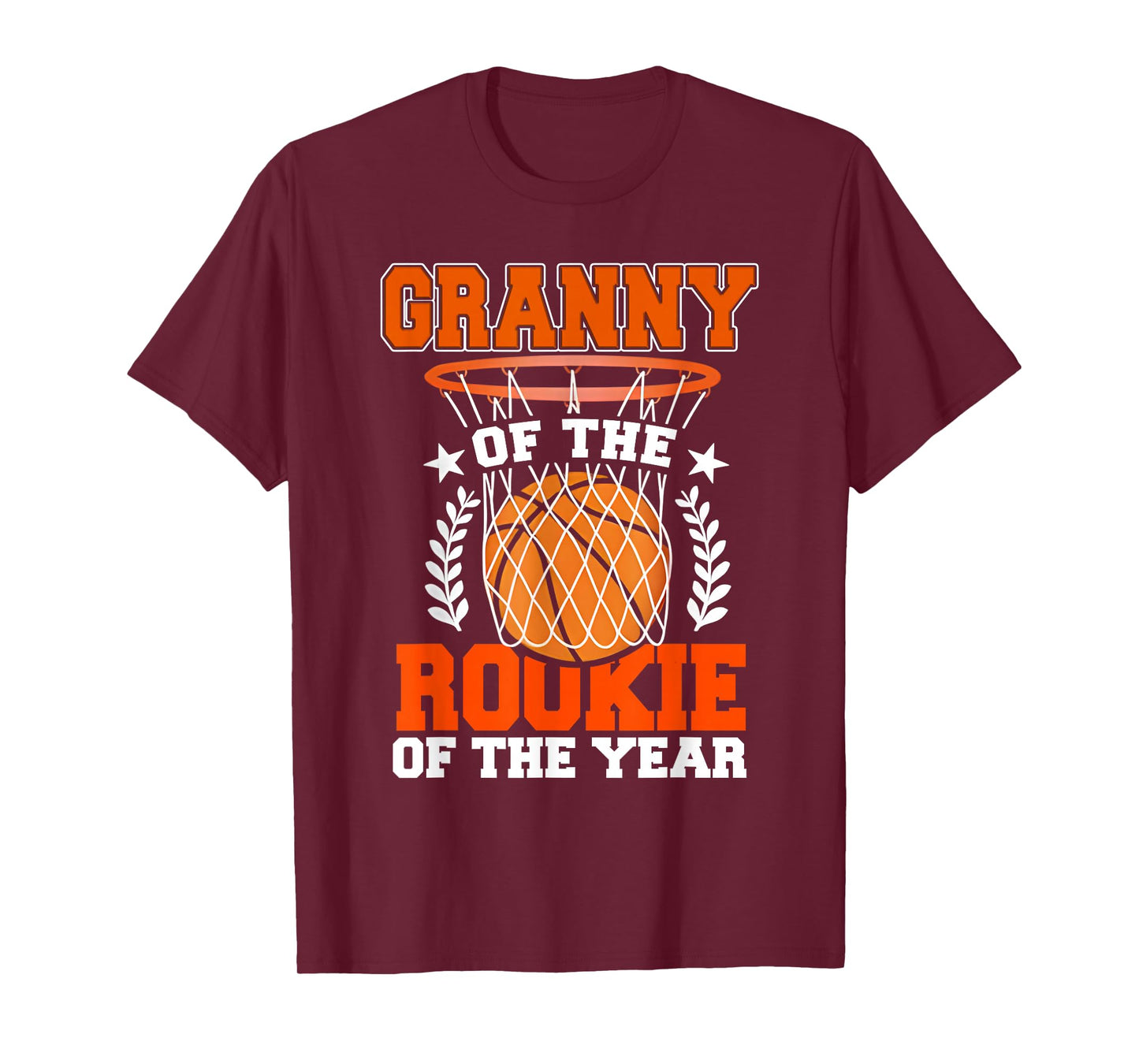 Granny of Rookie 1st Basketball Bday Theme Matching T-Shirt