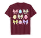 Happy Easter Day Coquette Bow Cute Eggs Girls Kids Women T-Shirt