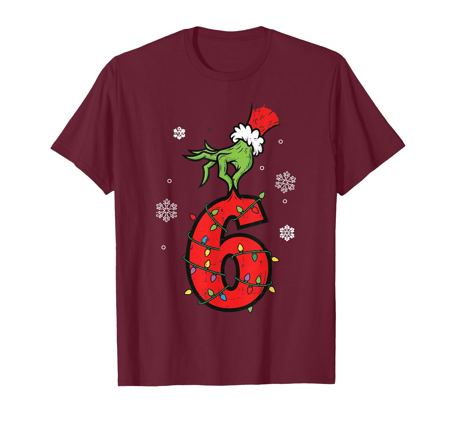 Number 6 Matching 67 Meme 6 7 Christmas Boys Youth Kids T-Shirt