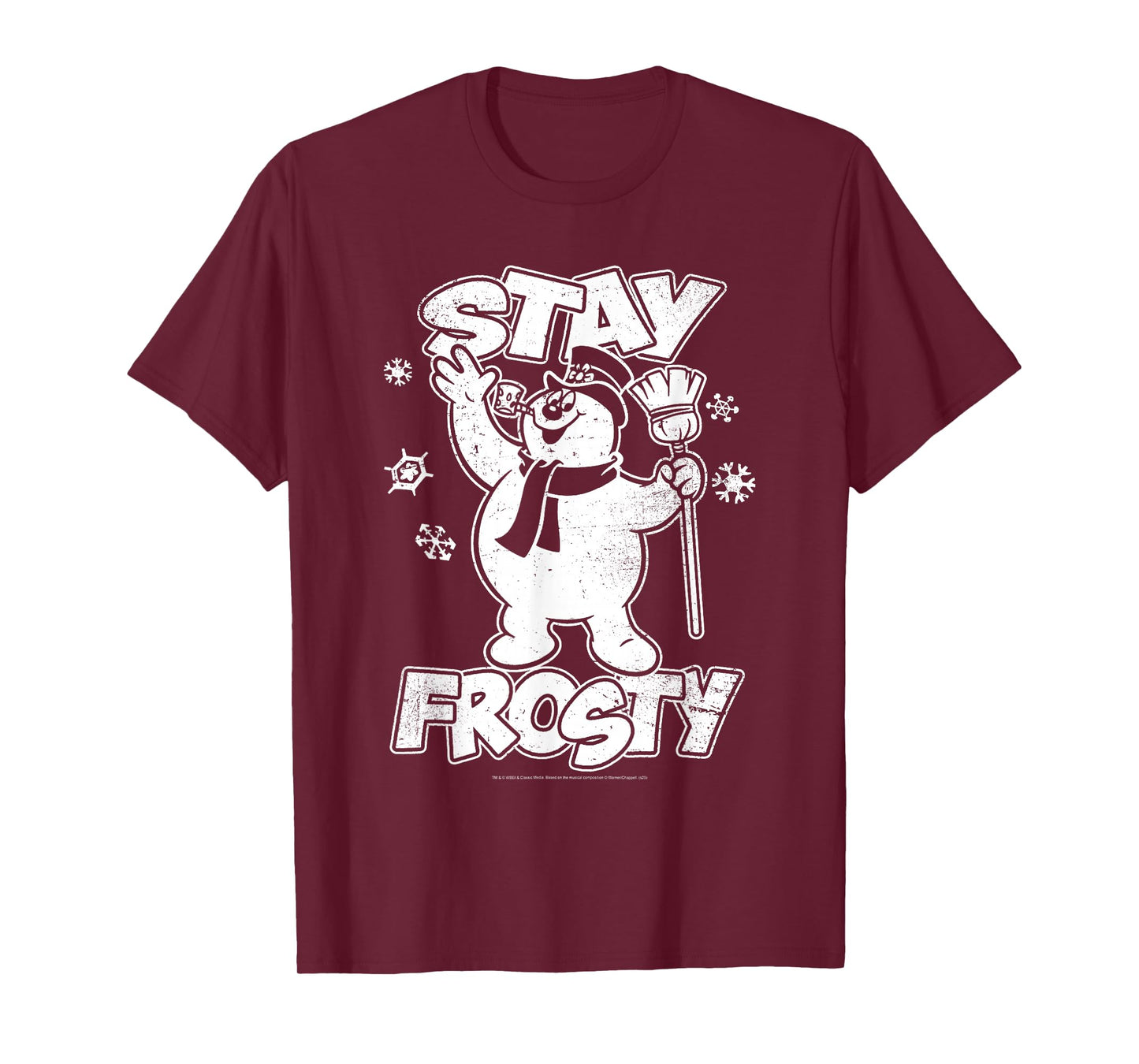 Frosty The Snowman Stay Frosty Snowflakes Christmas Movie T-Shirt