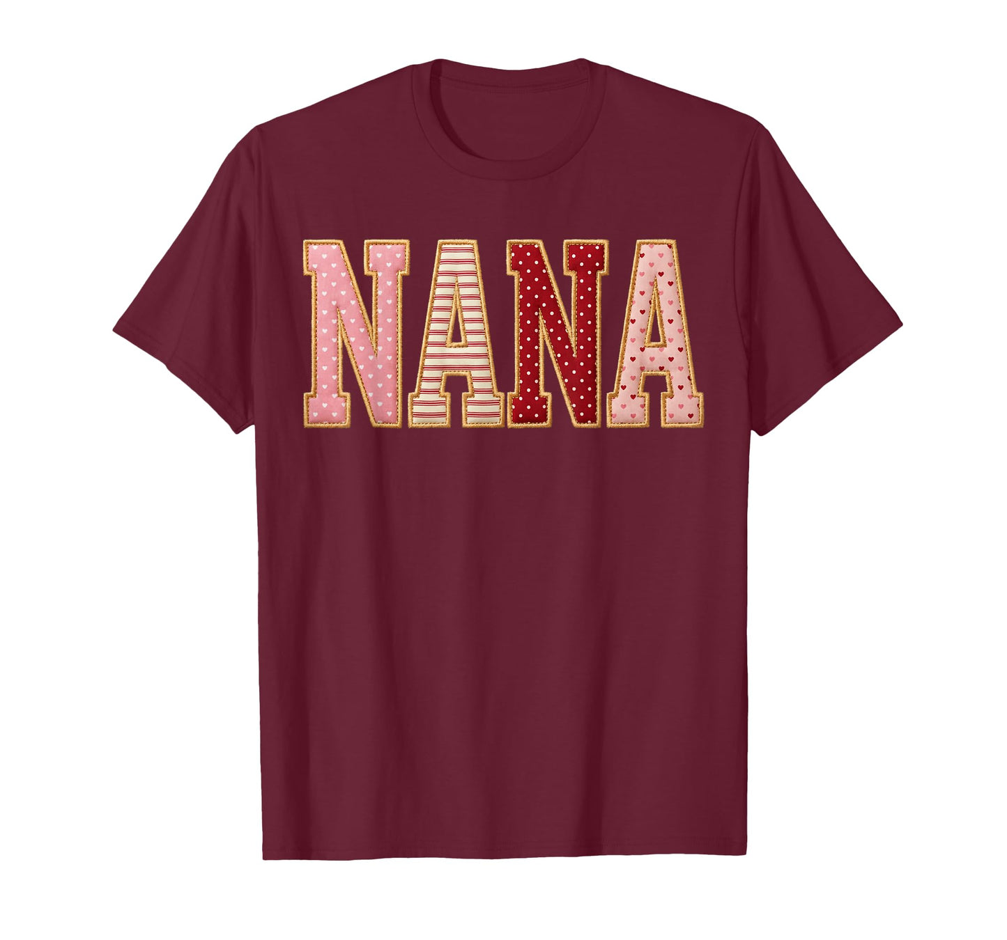Mama Gifts Mother Love Grandma Hearts Valentine Nana T-Shirt