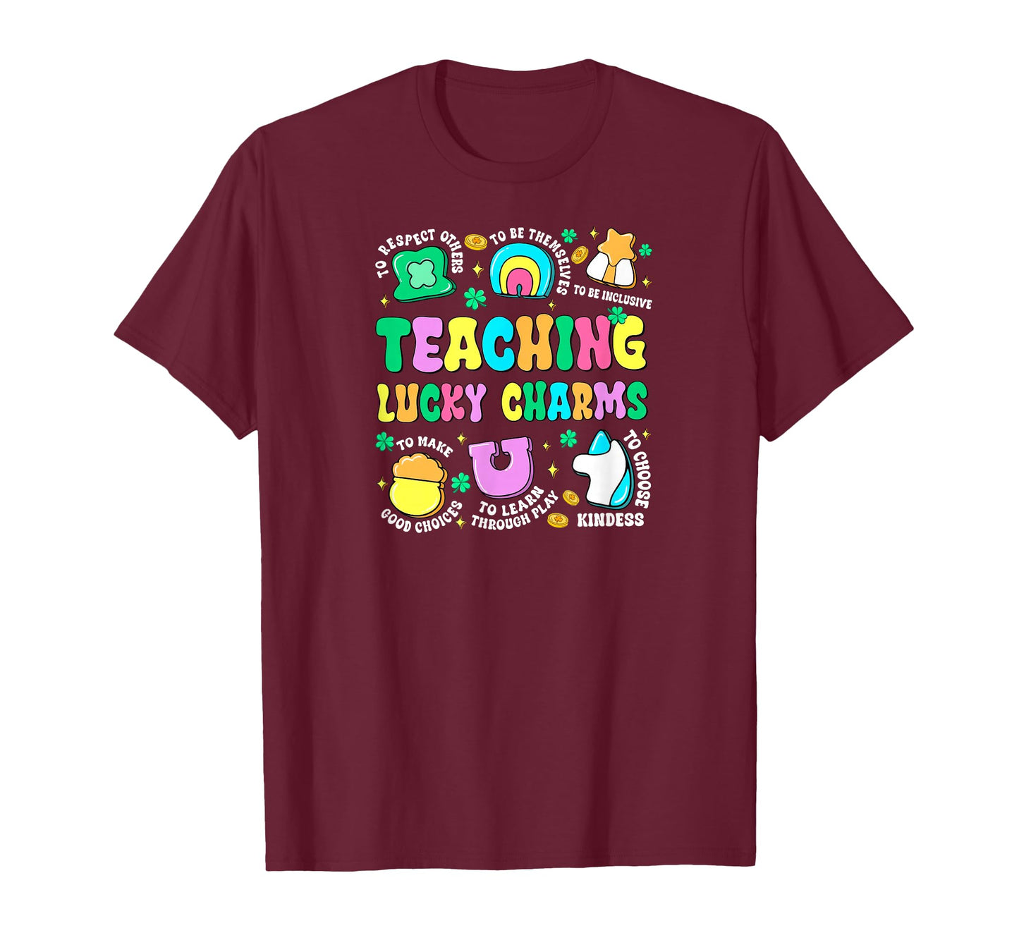 St Patricks Day Special Education Teaching Lucky Charms T-Shirt