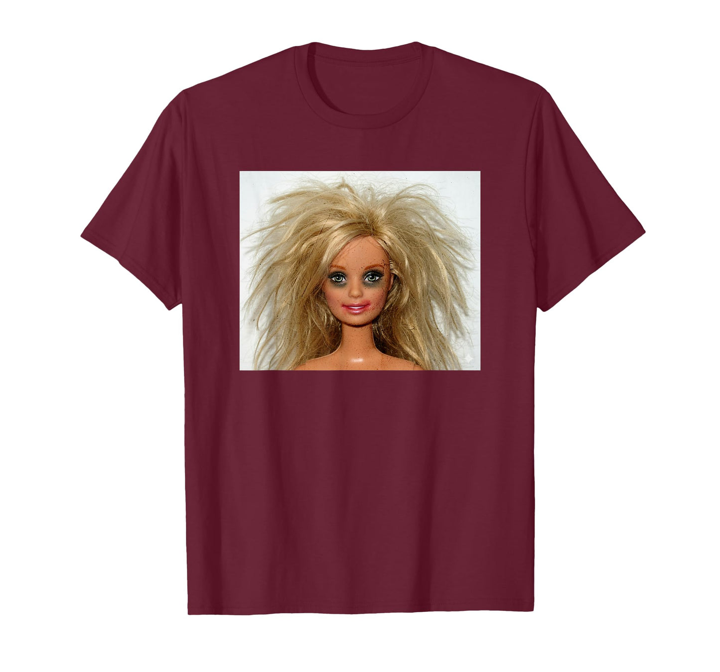 New Funny Distressed Blonde Doll Face Meme T-Shirt