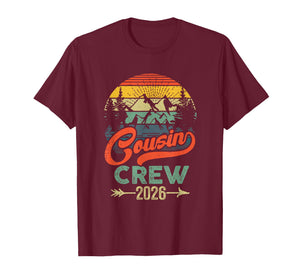 Cousin Crew 2026 Camping Family Reunion Making Memories T-Shirt