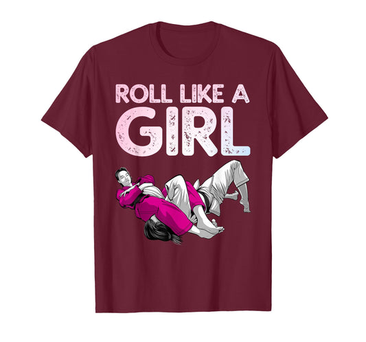 Funny Jiu Jitsu Art for Women Girls Kids Brazilian Jiu Jitsu T-Shirt