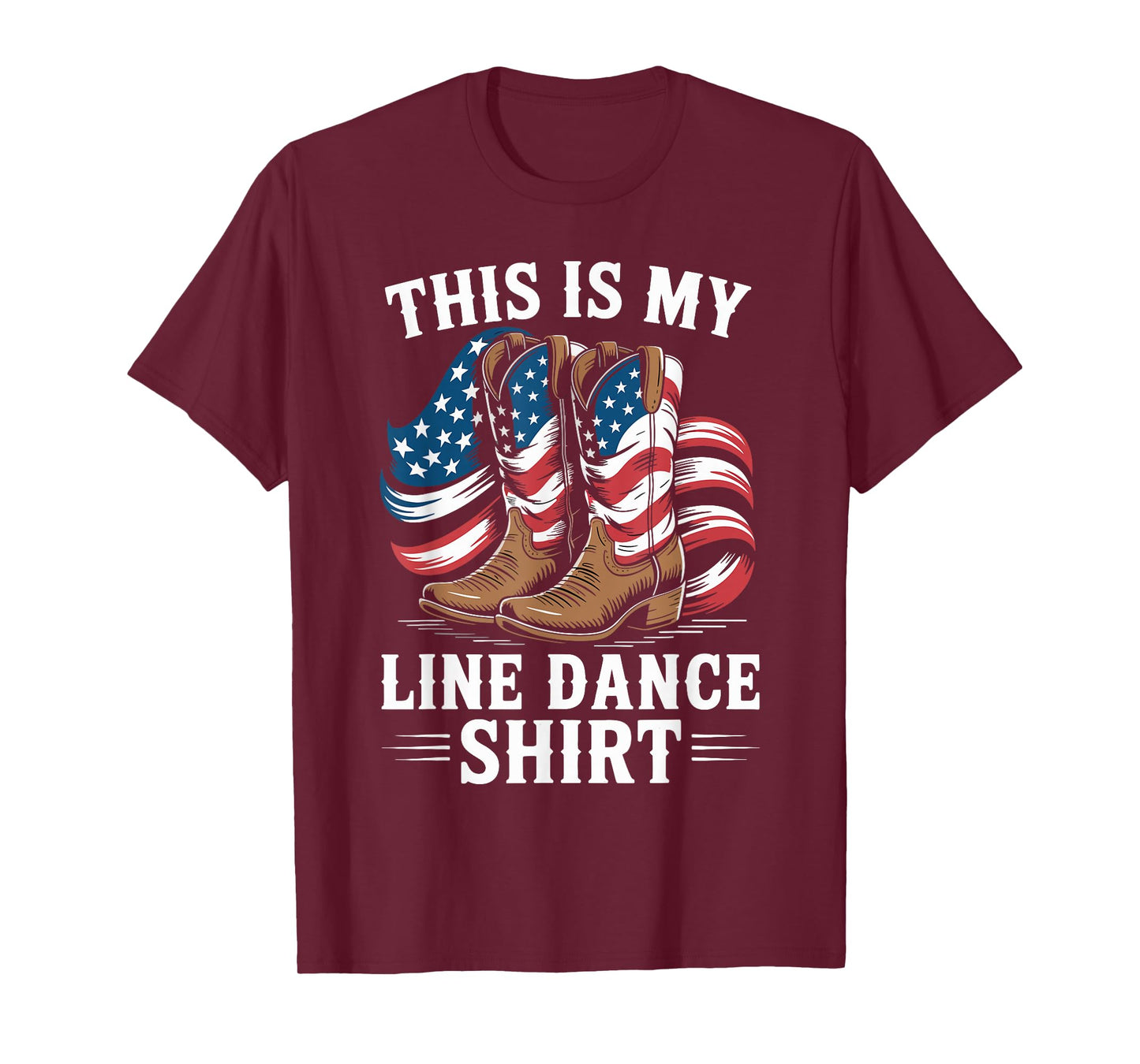 Western Country Music This is My Line Dance T-Shirt
