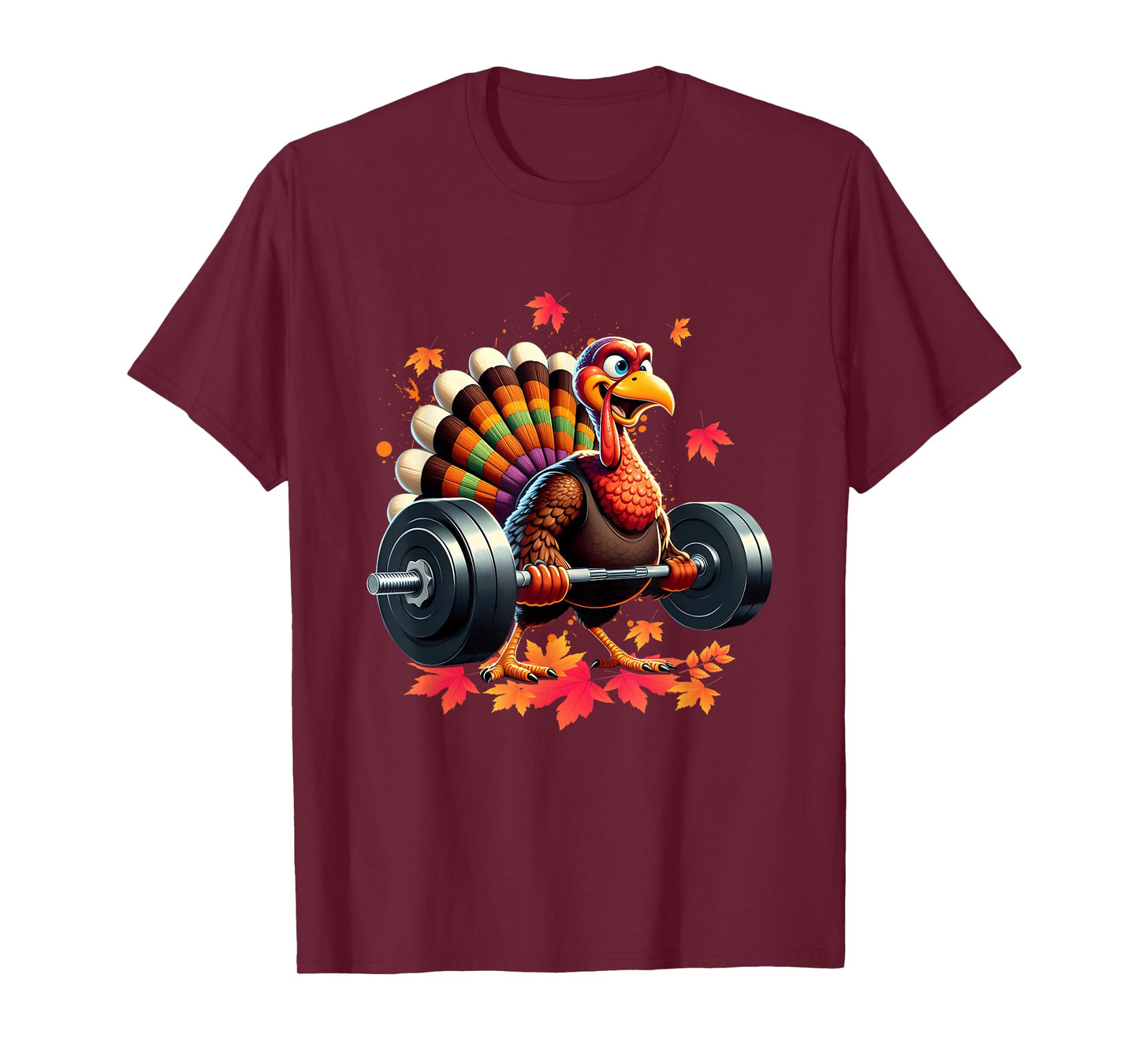 Turkey Deadlift Exercise Thanksgiving Fitness Weightlifting T-Shirt
