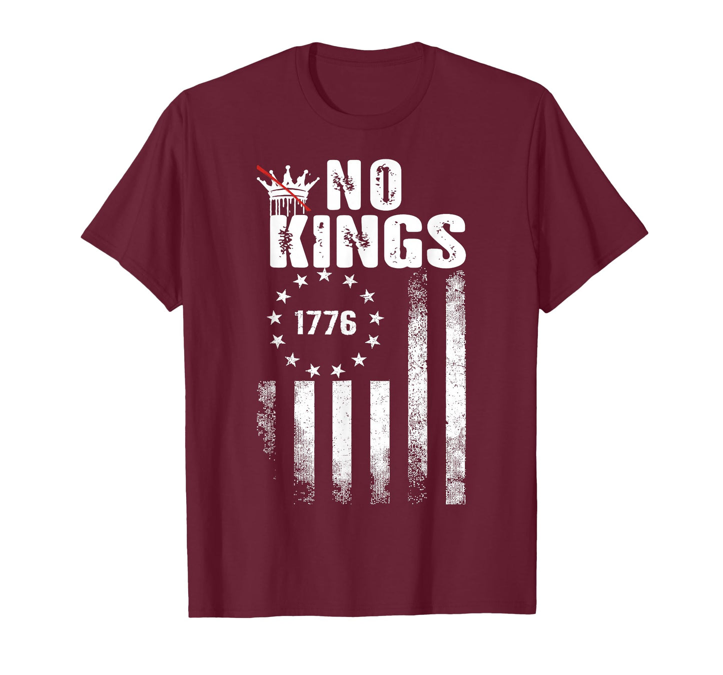 No Kings Patriotic Men Women Liberty T-Shirt