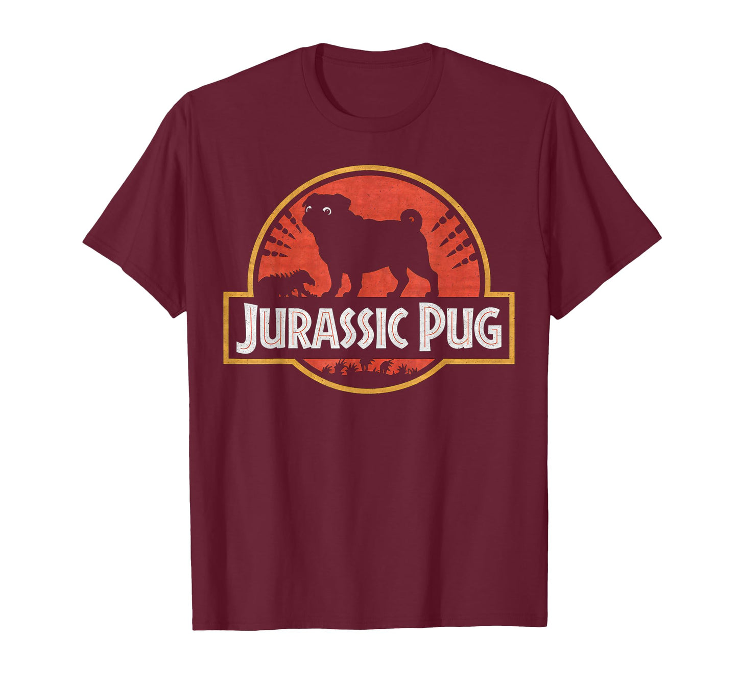 Funny Pugs - Jurassic Pug for Dog Lovers T-Shirt