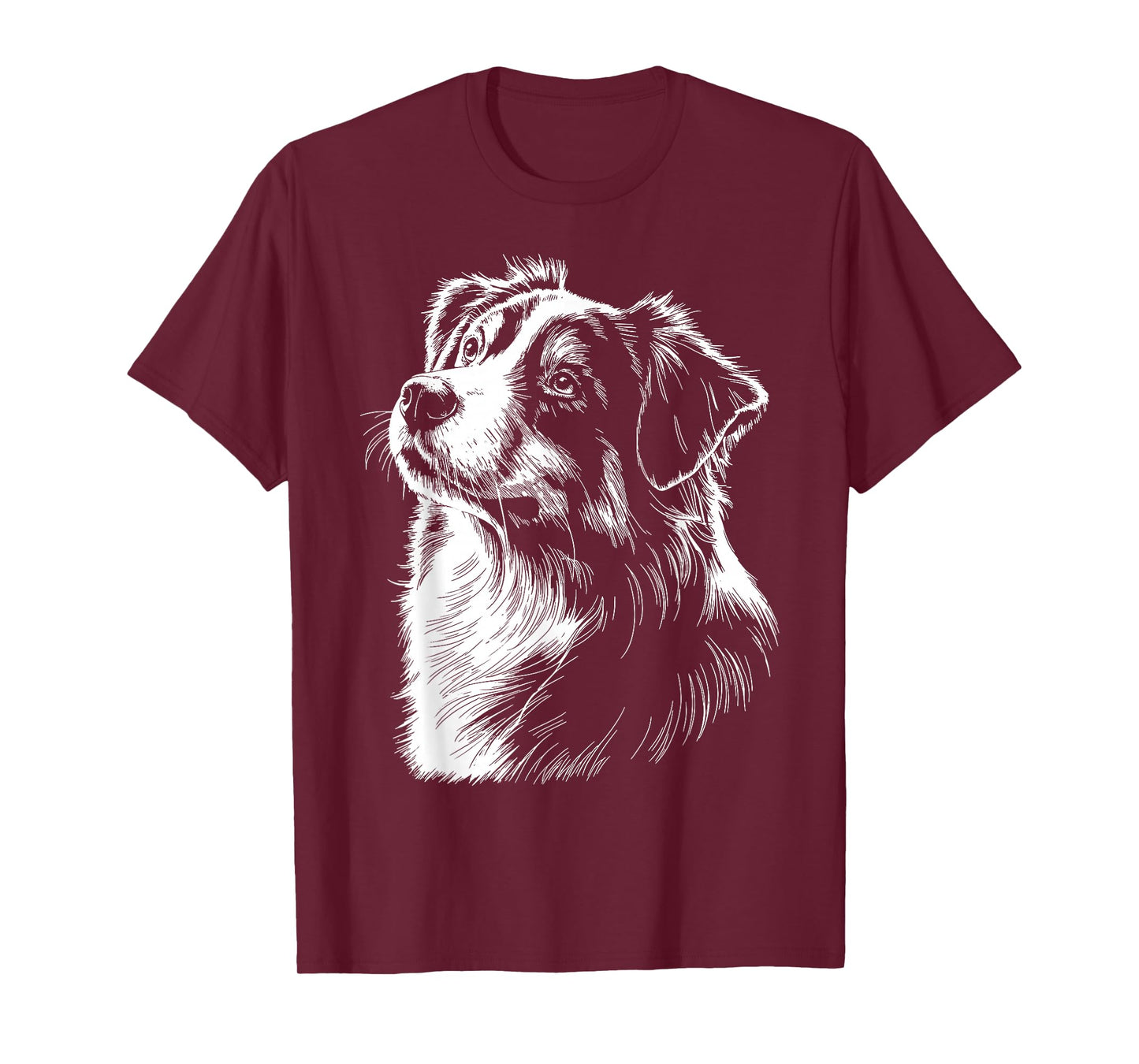 Australian Shepherd Silhouette Mini Aussie Vintage Graphic T-Shirt