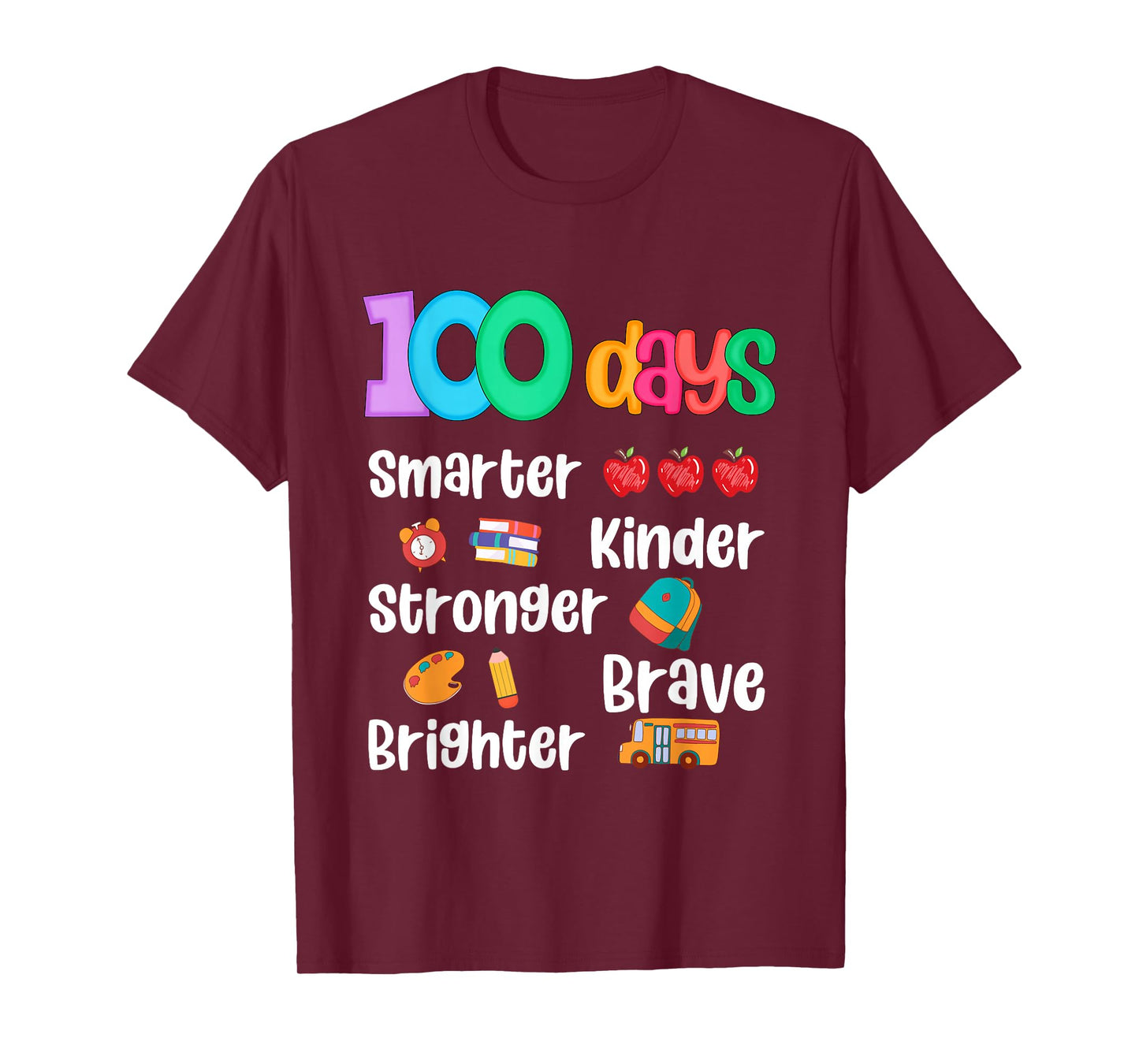 Happy 100 Days of School 100th Day of School Kids Boys Girls T-Shirt