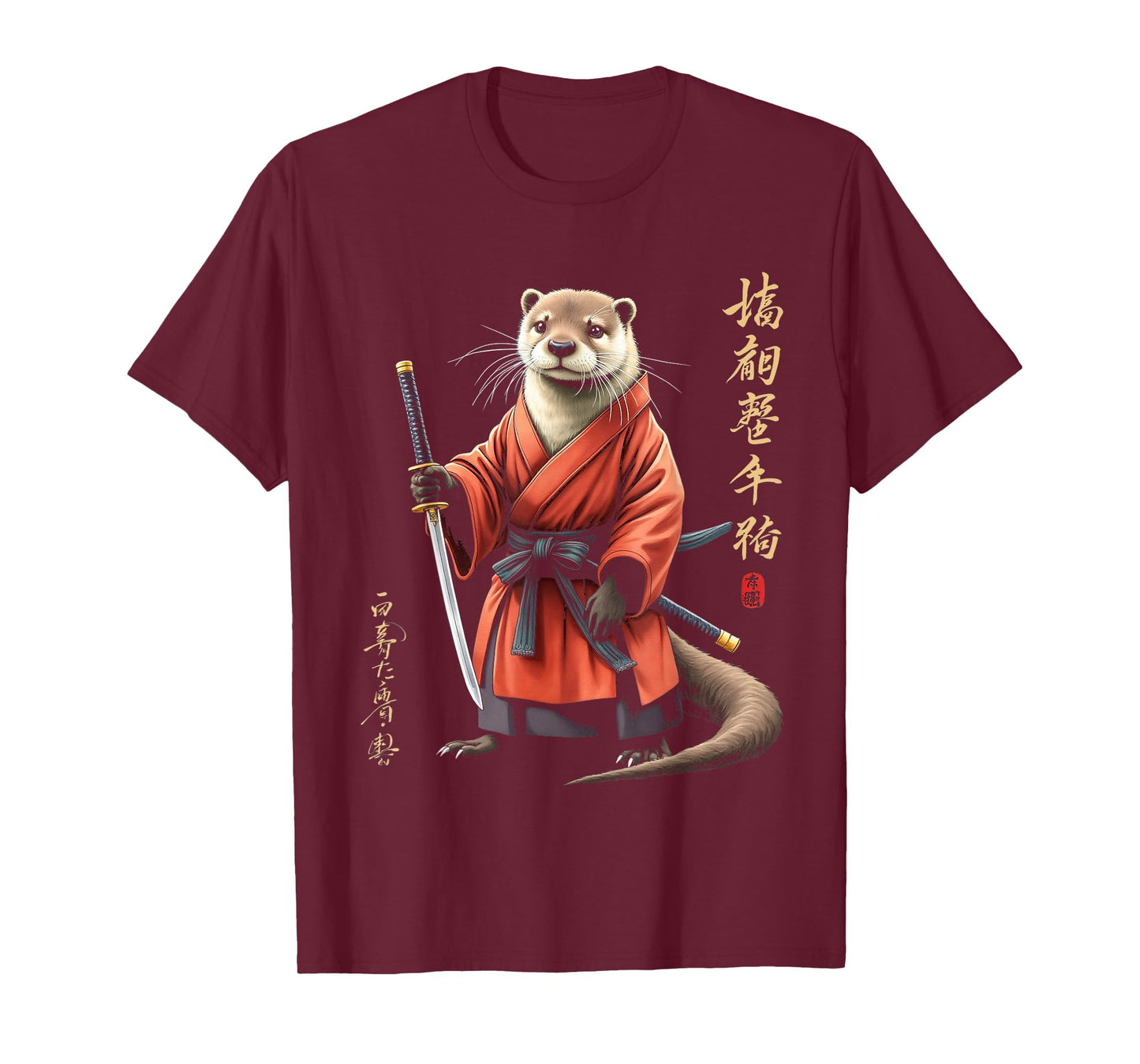 Some Asian Characters Otter Warrior T-Shirt