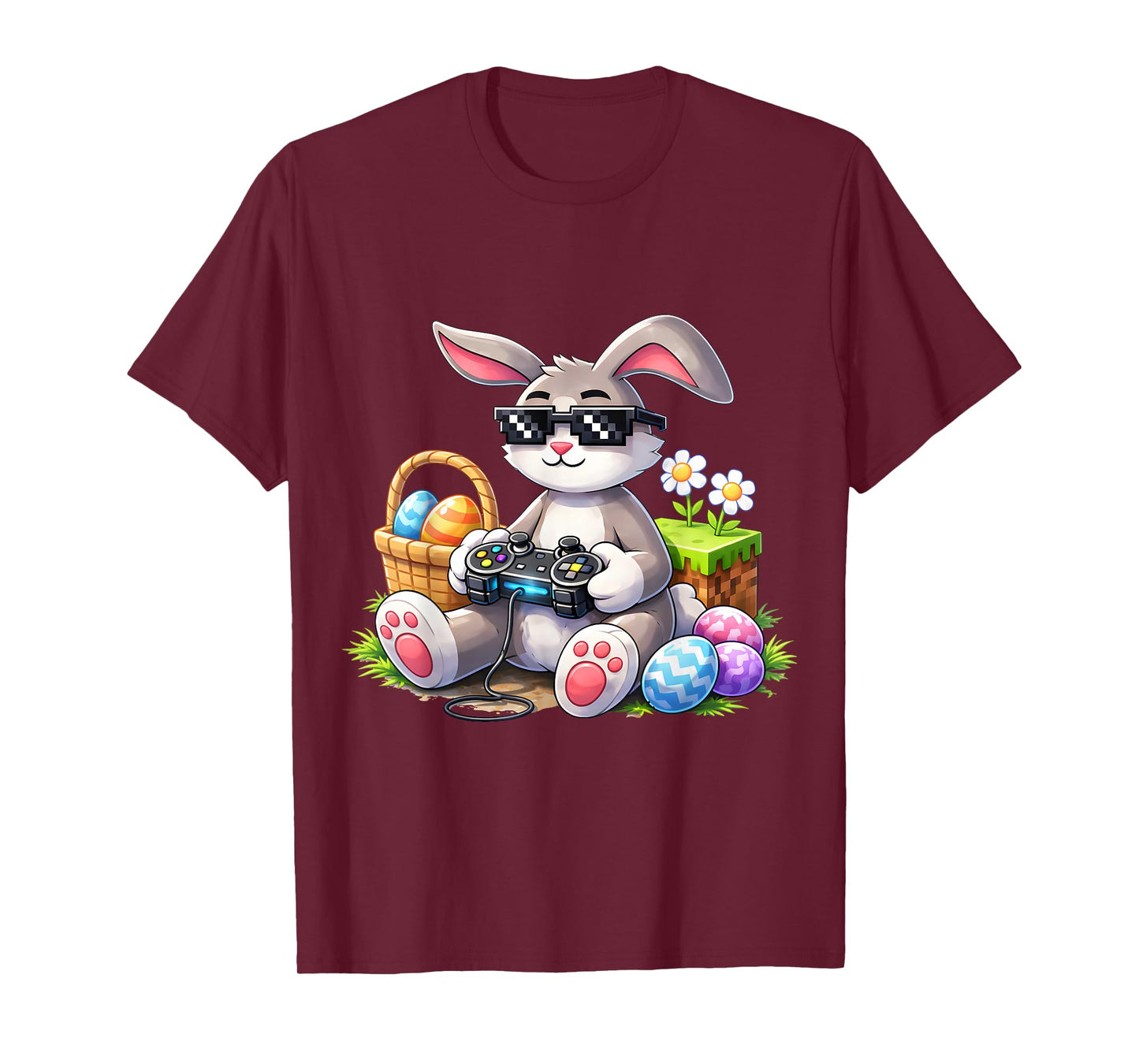Funny Gaming Game Rabbit Bunny Easter Men Boy Toddler Kid T-Shirt
