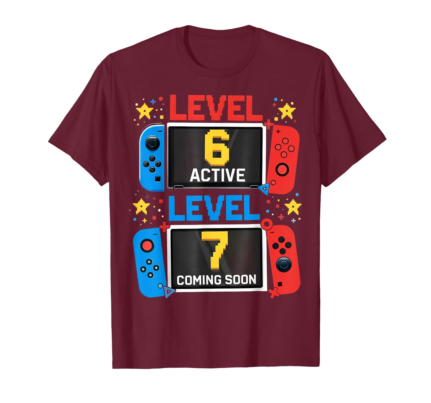 Level 6 Active Level 7 Coming Soon Birthday Boy Gift for Kid T-Shirt