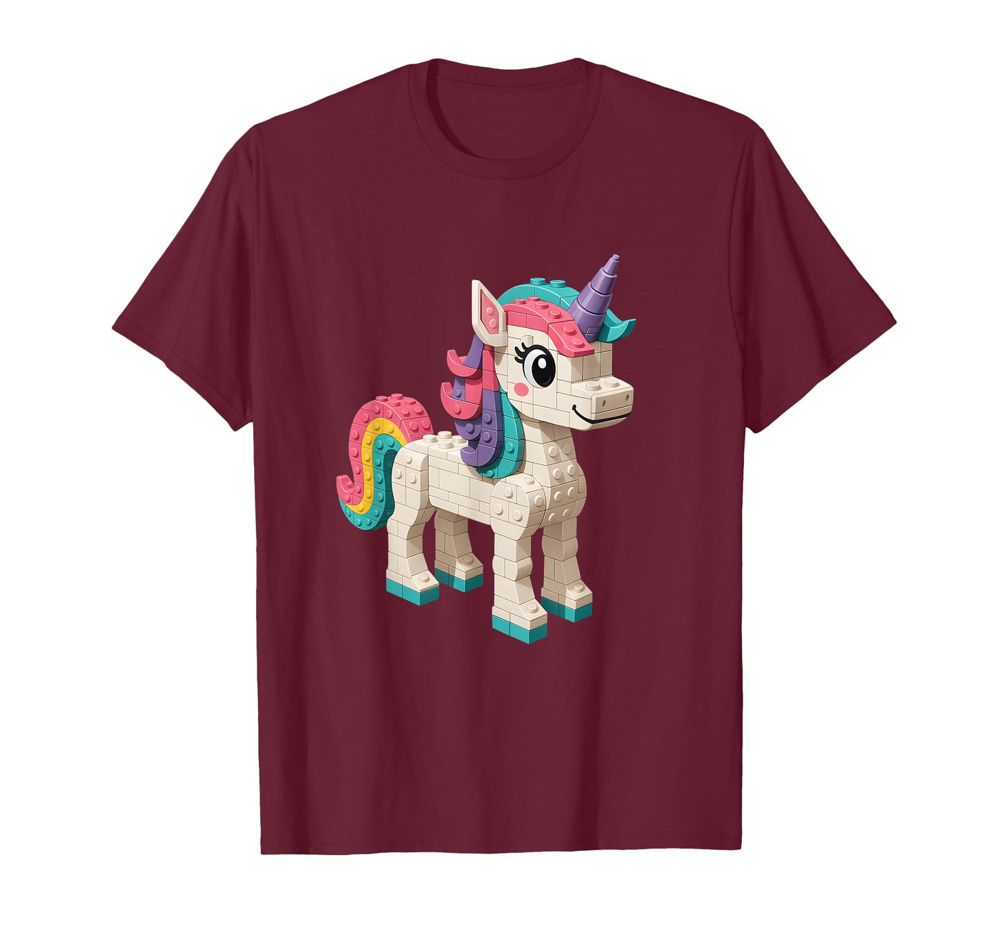 Building Blocks Unicorn - Brick Builder Block Building T-Shirt