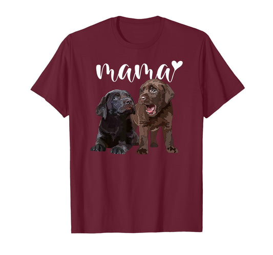 Chocolate Lab Mom The Lab Mother Brown Labrador Mama Lab Dog T-Shirt