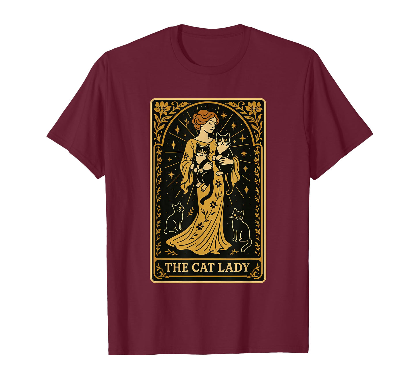 The Cat Lady Tarot Card T-Shirt