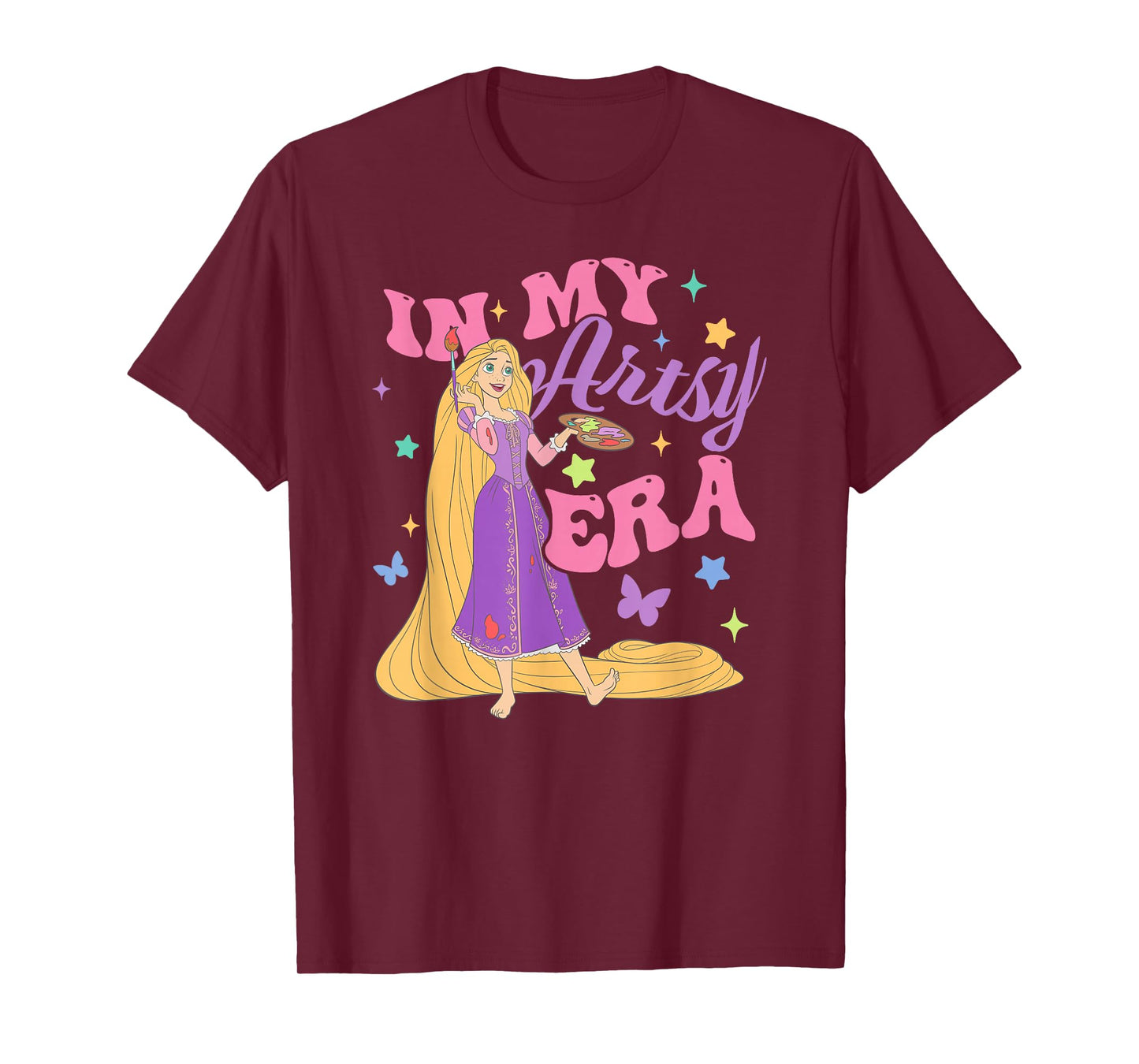 Disney Tangled Rapunzel in My Artsy Era Portrait T-Shirt