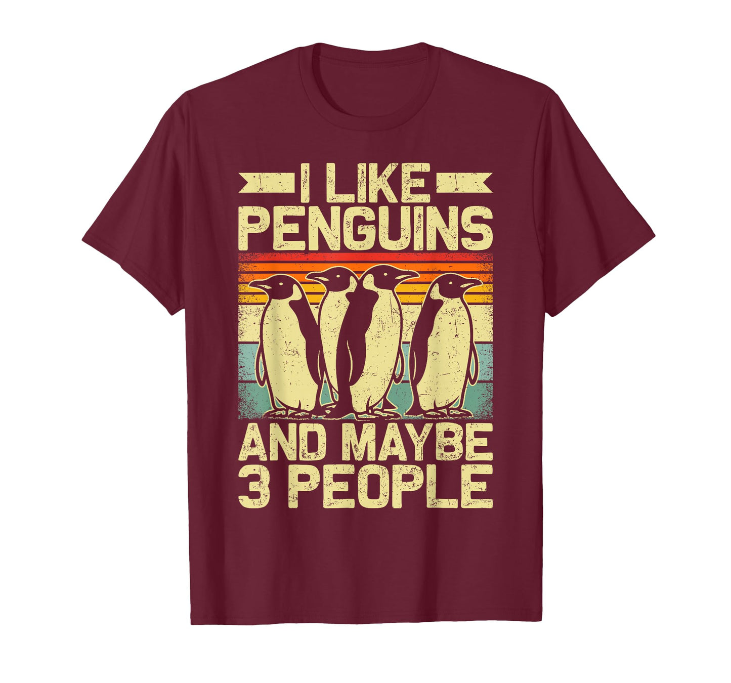 Funny Penguin Shirt Men Wildlife Polar Animal Penguin Lover T-Shirt