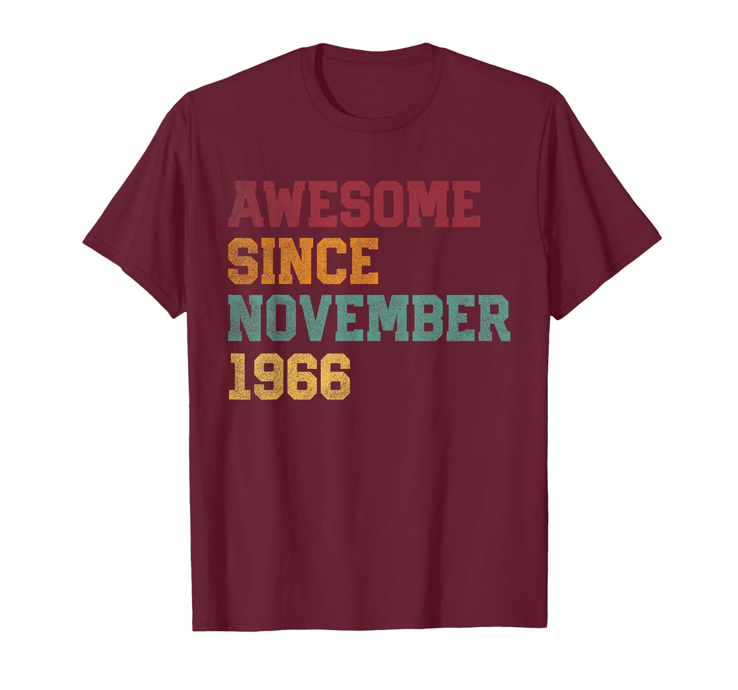 Retro 59th Birthday 59 Years Old Awesome Since November 1966 T-Shirt