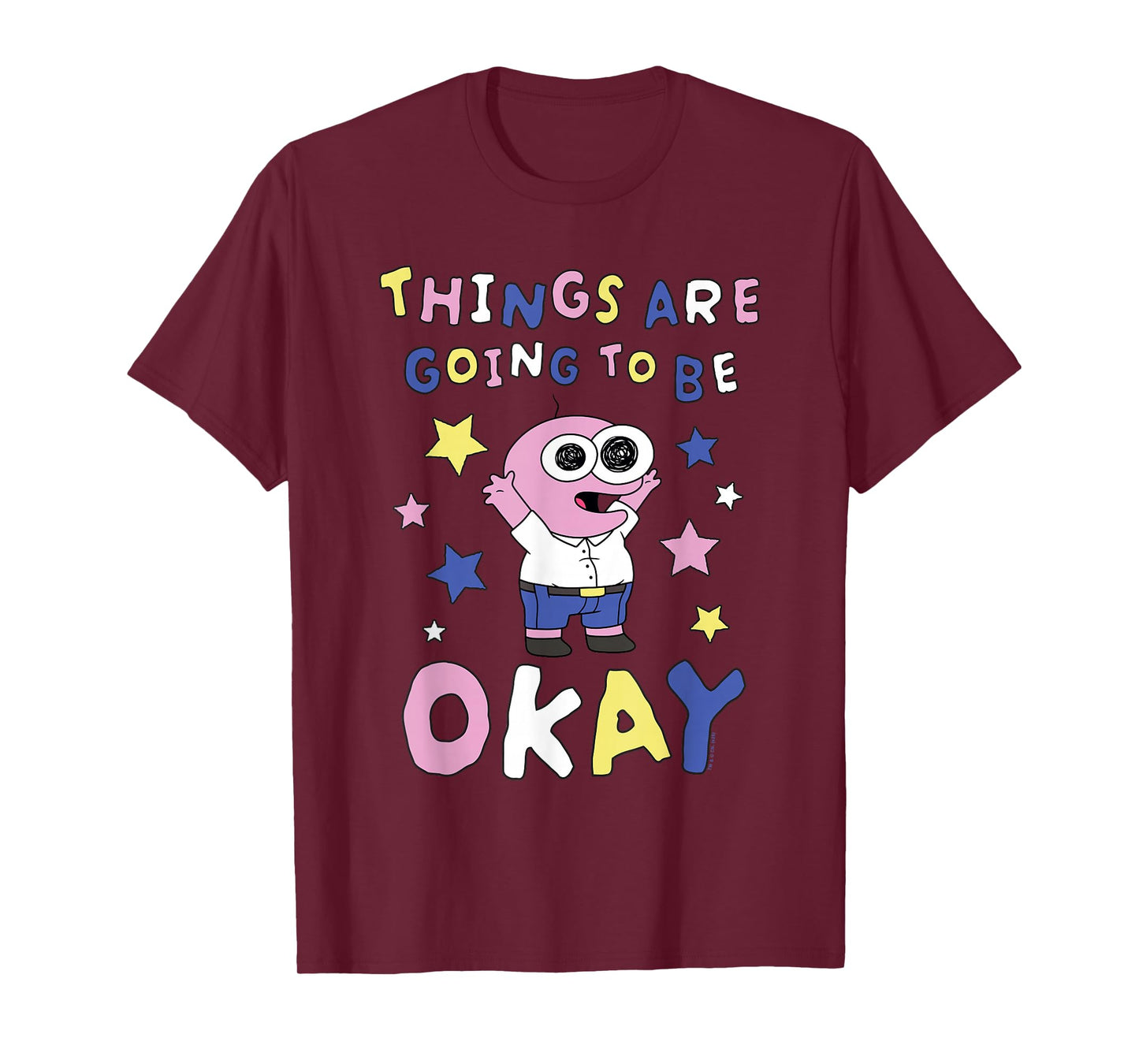 Smiling Friends Things are Going to Be Okay PIM Cartoon T-Shirt