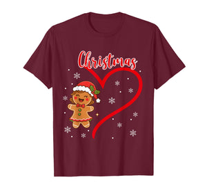 Merry Christmas Gingerbread Couple Christmas Pajama Matching T-Shirt