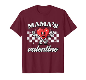 Kids Mamas Valentine Heart Peace Valentines Day Boys Kids Toddler T-Shirt