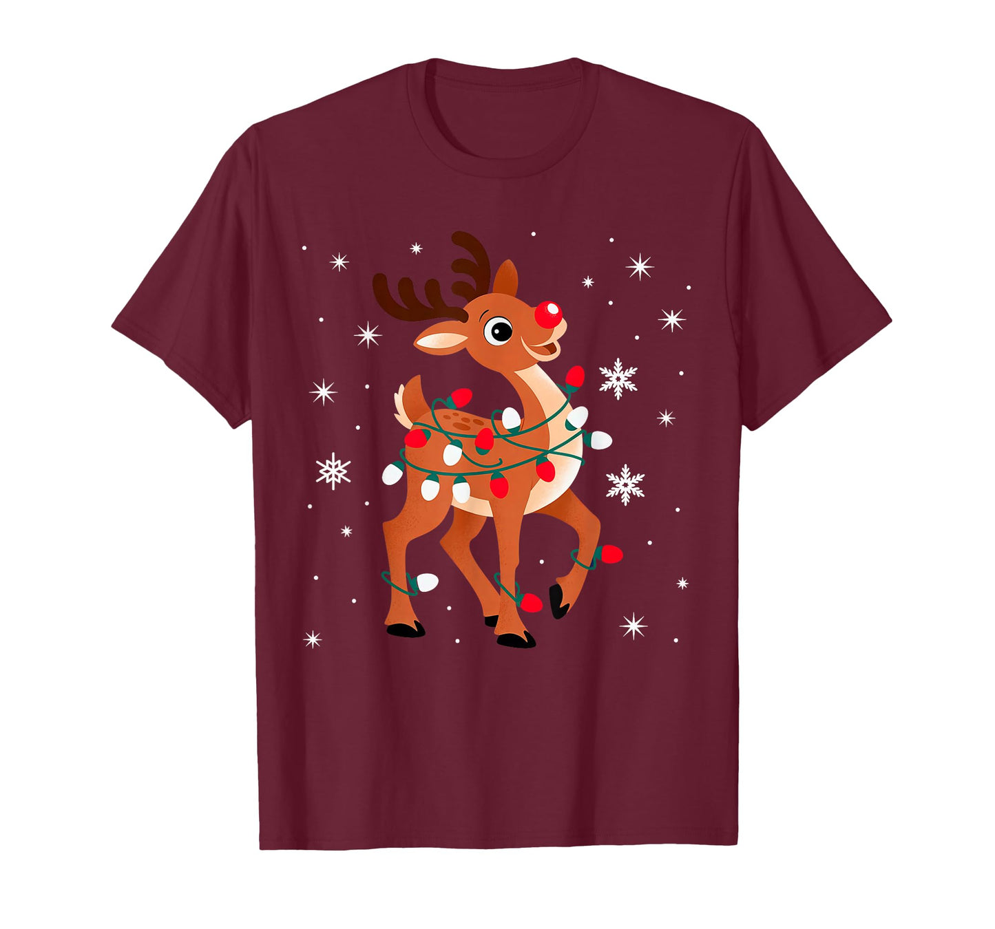 Rudolph The Red Nose Reindeer for Kids and Christmas T-Shirt