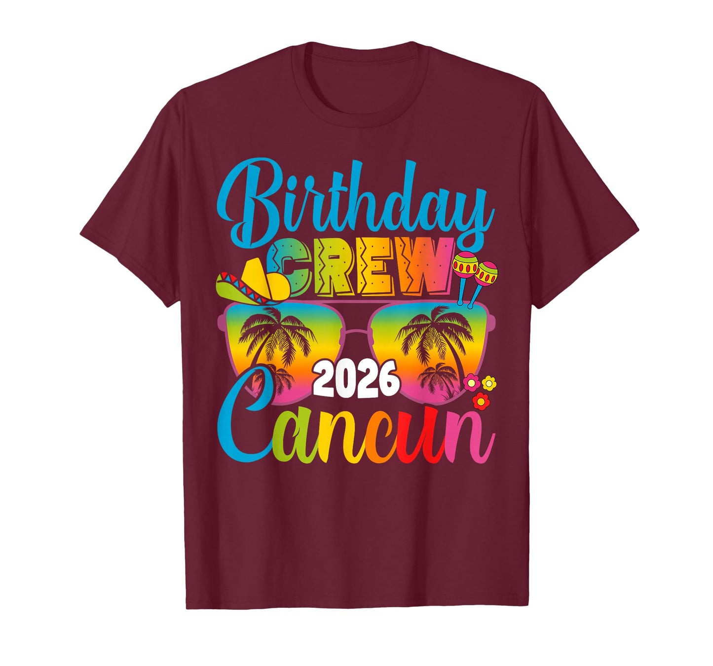 Mexico Cancun Birthday Boy Trip Vacation 2026 Matching Group T-Shirt