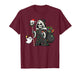 Christmas Skeleton Carrying a Ghost Grim Reaper Presents T-Shirt