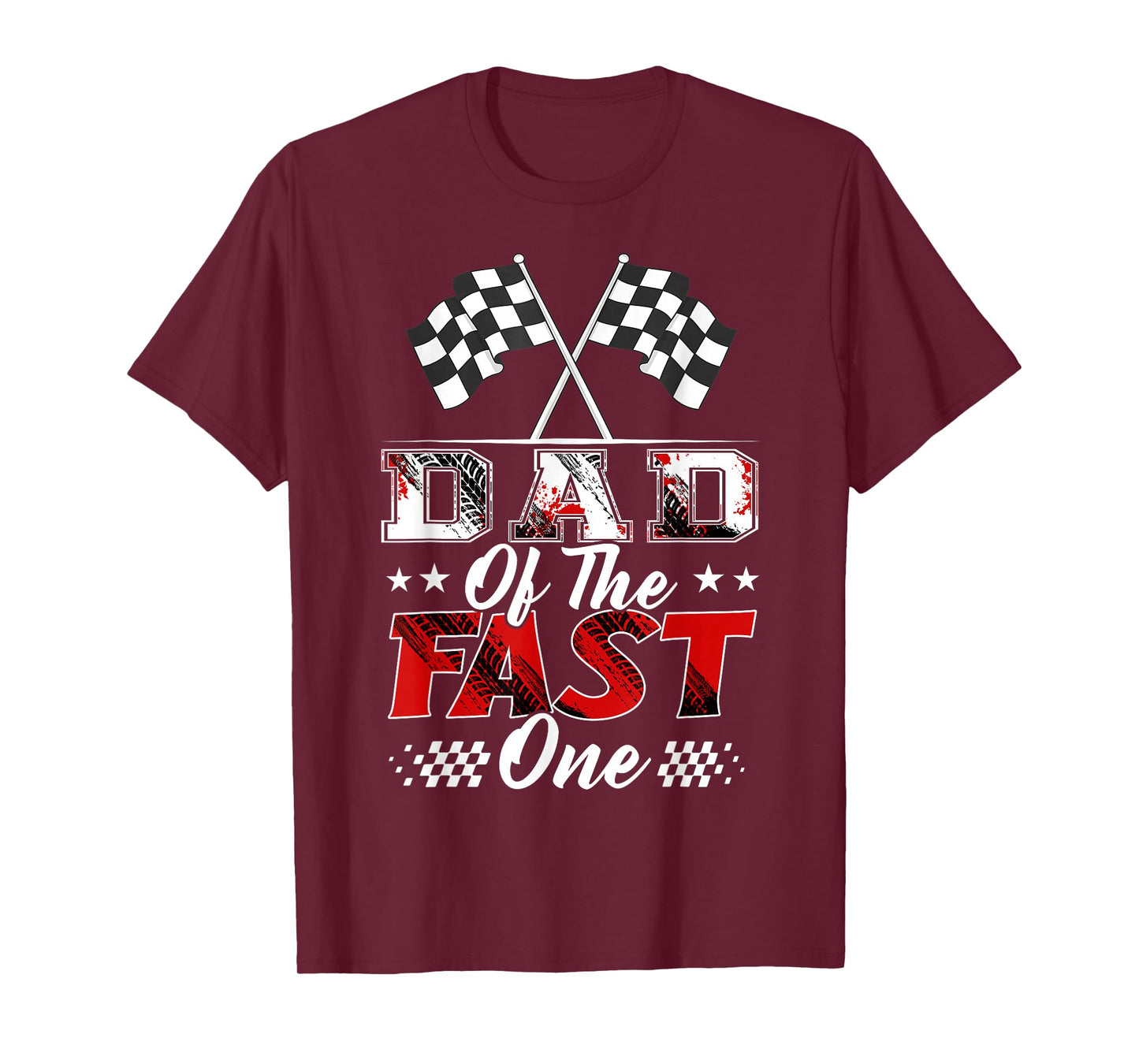 Dad of The Fast One Birthday 1st Race Car Family T-Shirt