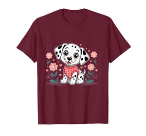 Cute Dalmatian Valentines Day Dog Lover Heart T-Shirt