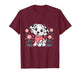 Cute Dalmatian Valentines Day Dog Lover Heart T-Shirt