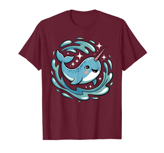 Funny Narwhal Art for Men Women Kids Narwhal Lover Narwhal T-Shirt
