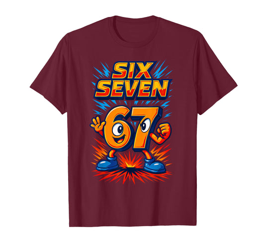 Funny 67 Six Seven Italian Brainrot Boys Girls 6 7 Meme T-Shirt