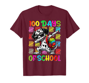 100 Days of School Dalmatian 100 Days Smarter Dalmatian T-Shirt