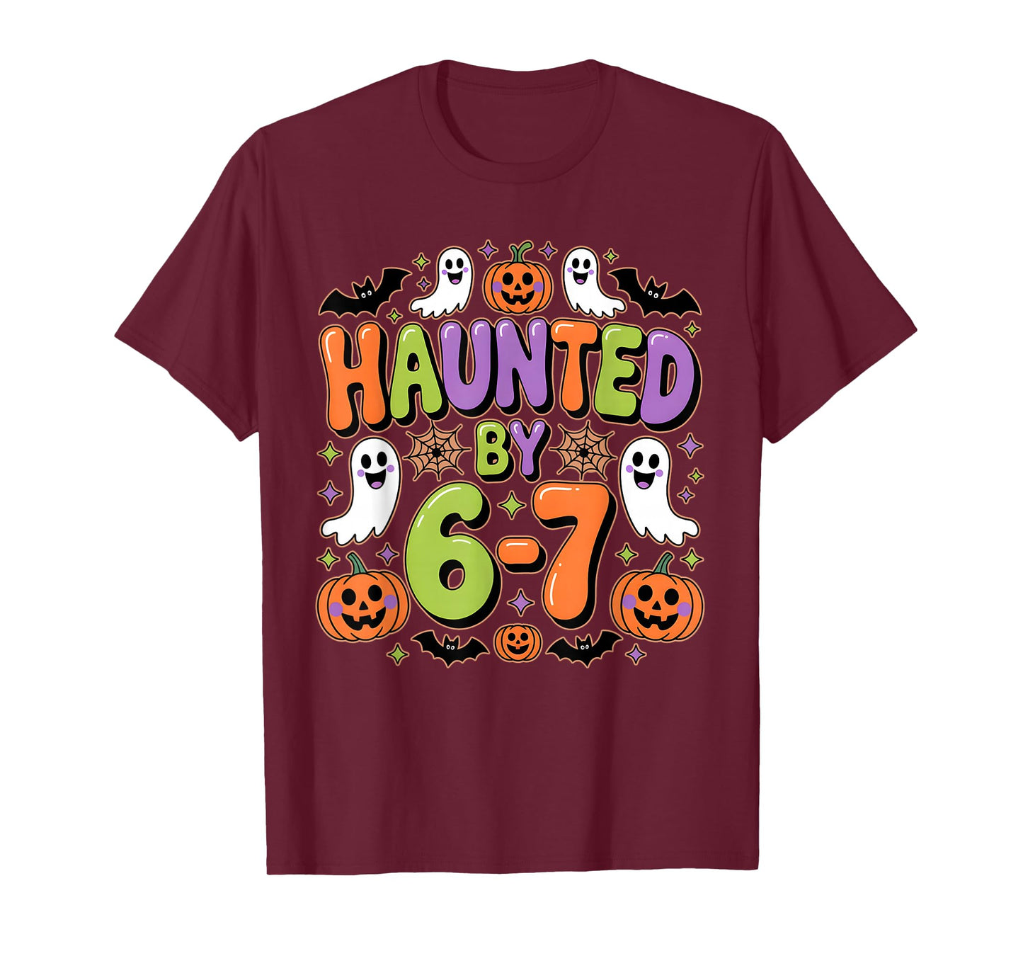 Haunted by 6-7 Costume Halloween 6-7 Meme six Seven T-Shirt