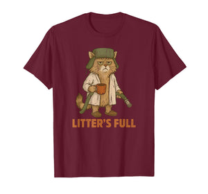 Litter's Full, Christmas Vacation Cat T-Shirt