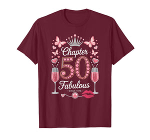 Chapter 50 Fabulous Since 1976 50-Year-Old Gift 50th Bday T-Shirt