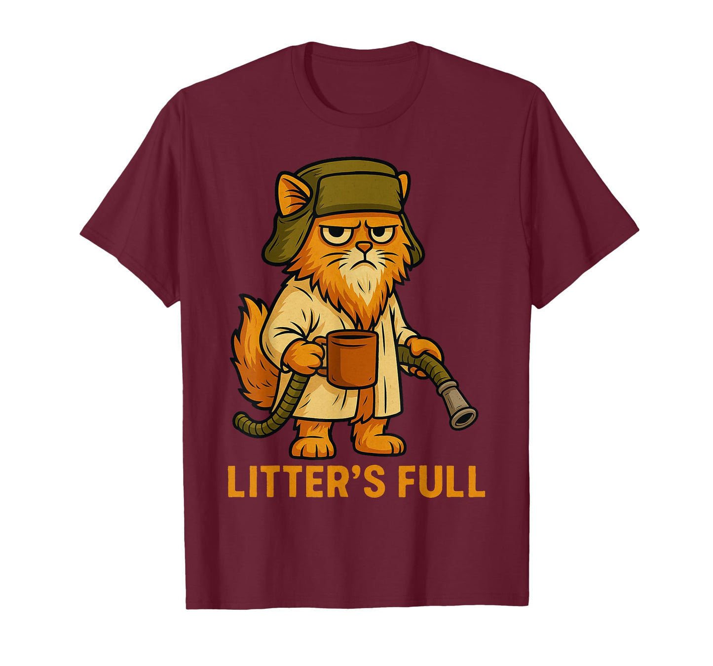 Litter’s Full Funny Cat Lovers Christmas Xmas T-Shirt