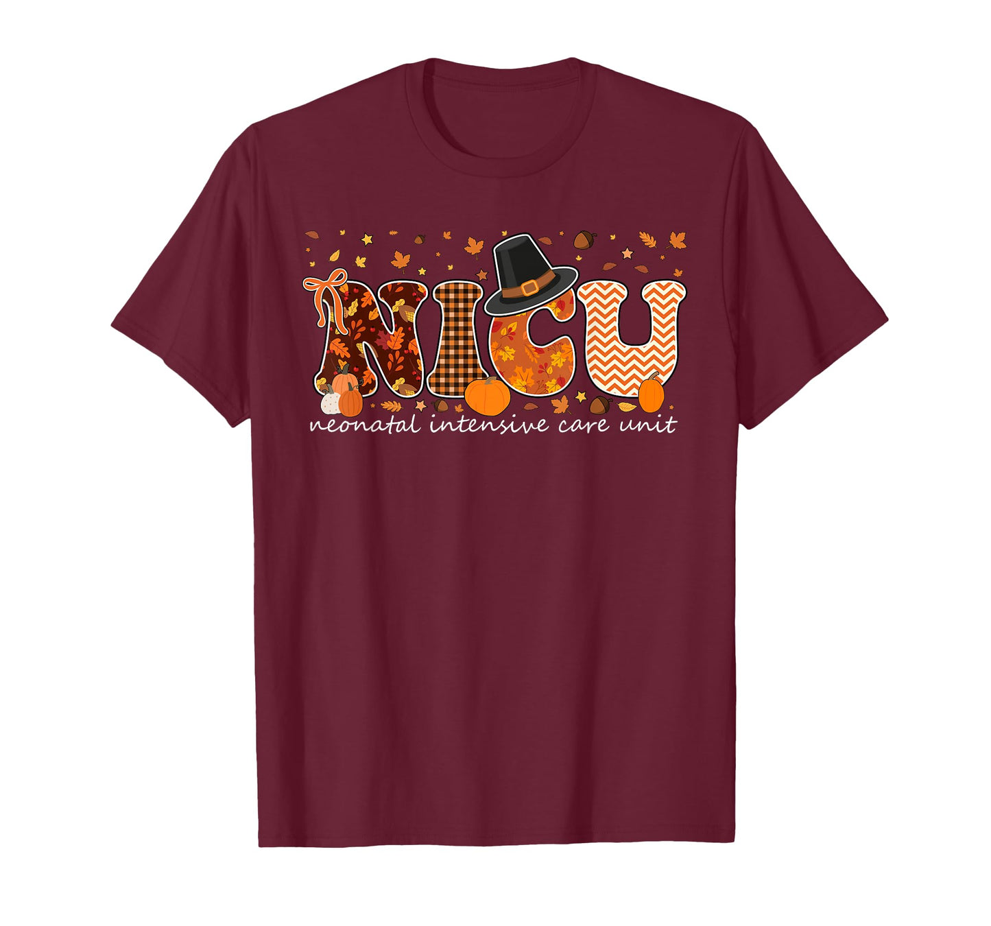 Neonatal Intensive Care Unit Coquette Fall NICU Thanksgiving T-Shirt