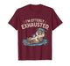 Funny Otter Animal Pun Tired Saying I’m Otterly Exhausted. T-Shirt