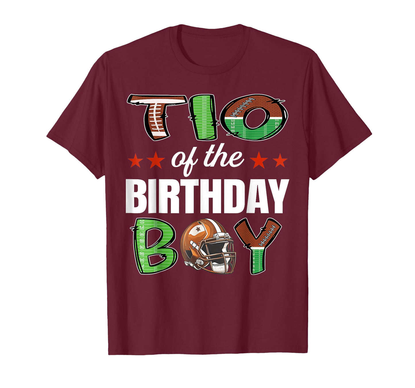 TIO of The Birthday Boy Football Family Matching T-Shirt