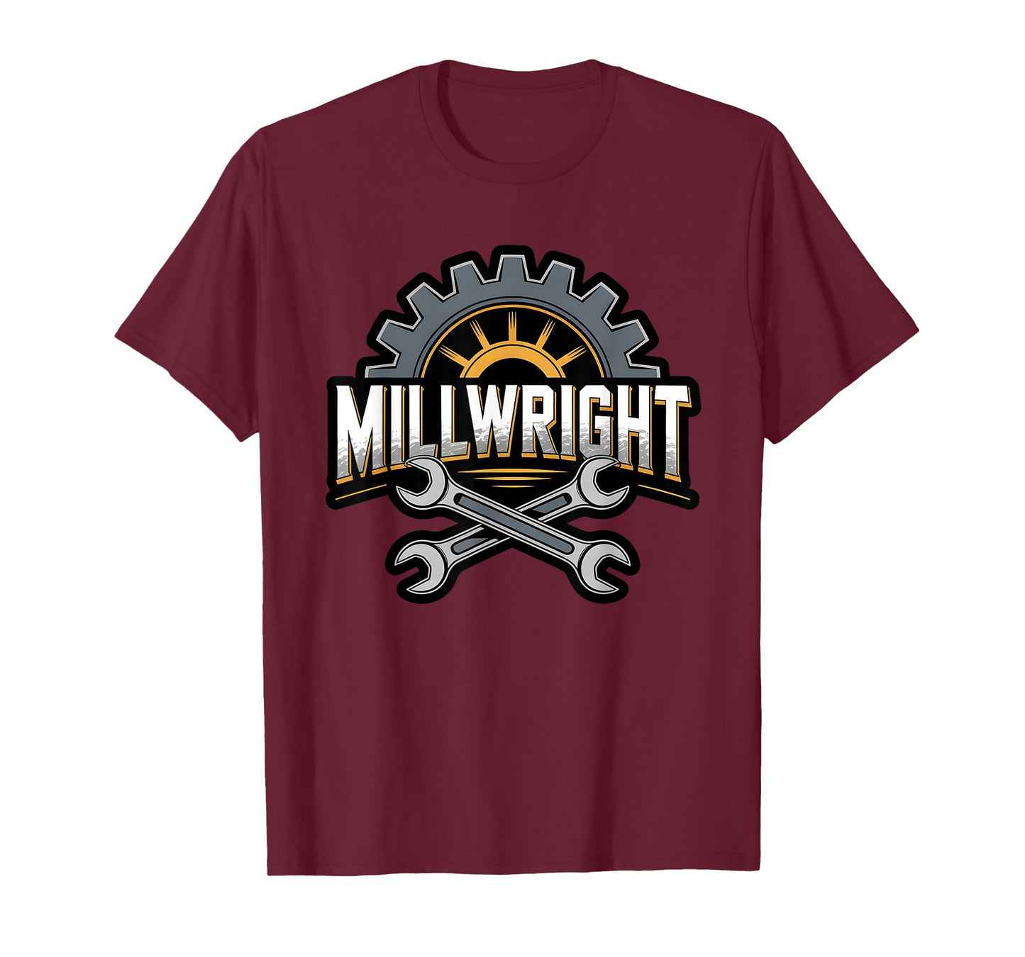 Millwright Gear Tools Industrial Mechanic Engineering Worker T-Shirt