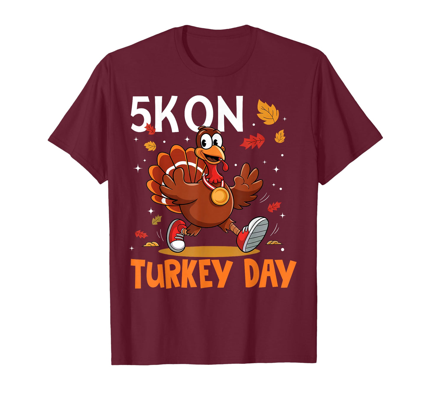 Funny Thanksgiving Turkey Trot 5K Run Fun Turkey Day Jogging T-Shirt