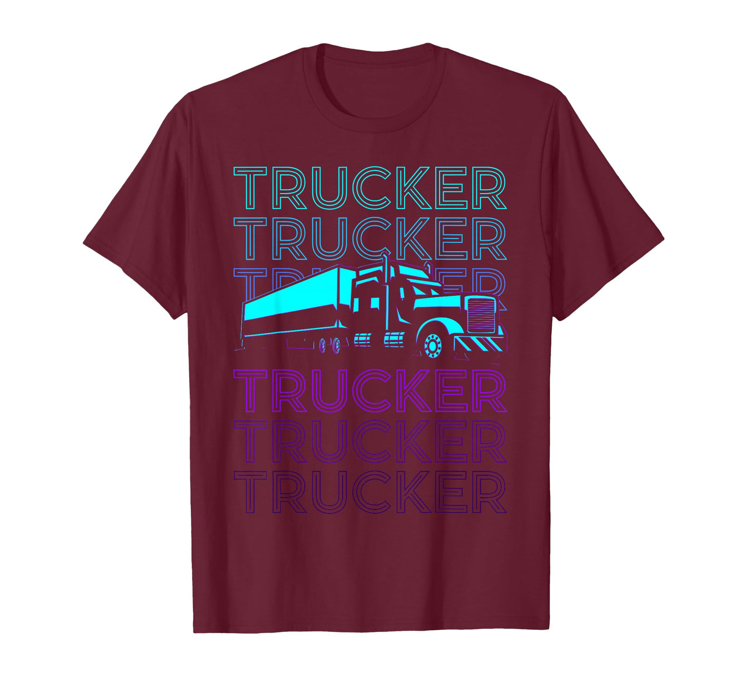 Trucker Truck Driver Retro T-Shirt